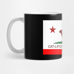 CAT lifornia flag Mug